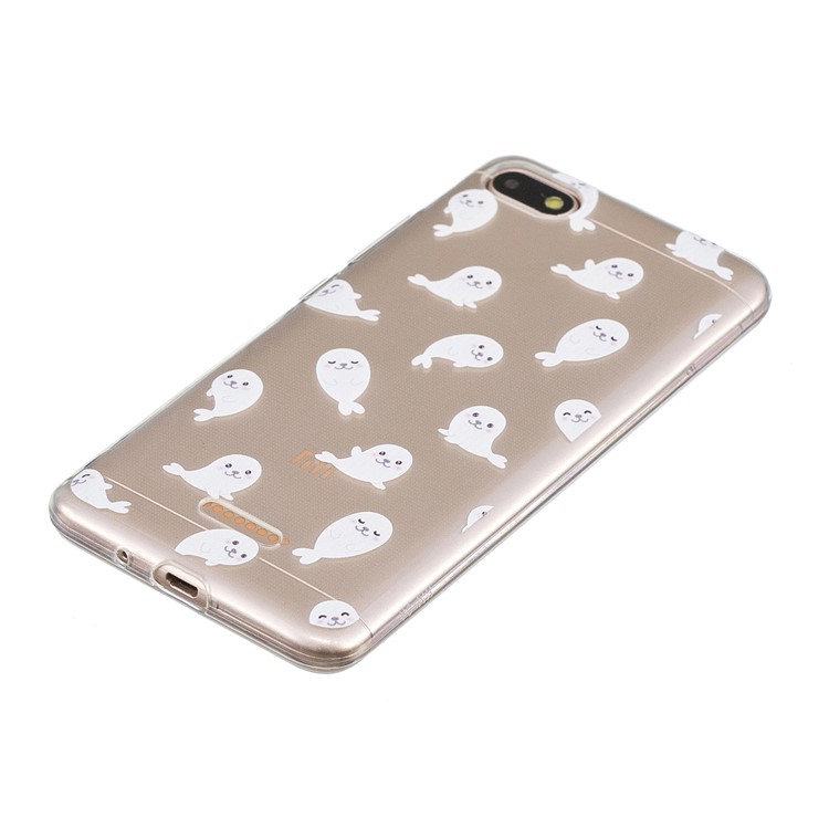 Pattern Printing IMD TPU Gel Shell for Xiaomi Redmi 6A (Single 12MP Rear Camera) - Sea Lion-4