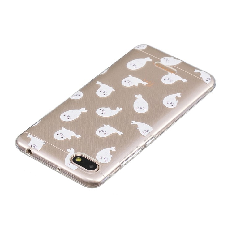 Pattern Printing IMD TPU Gel Shell for Xiaomi Redmi 6A (Single 12MP Rear Camera) - Sea Lion-5
