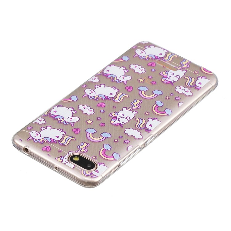 Pattern Printing IMD TPU Phone Back Casing for Xiaomi Redmi 6A (Single 12MP Rear Camera) - Lovely Unicorns-5