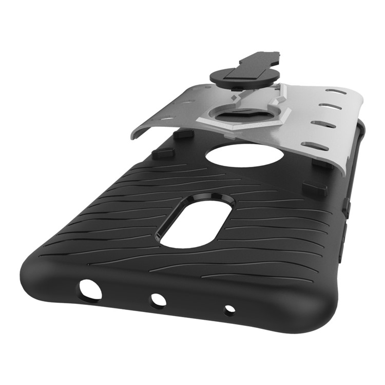 Armor PC + TPU Hybrid Case with Kickstand for Xiaomi Redmi Note 4 - Silver-5