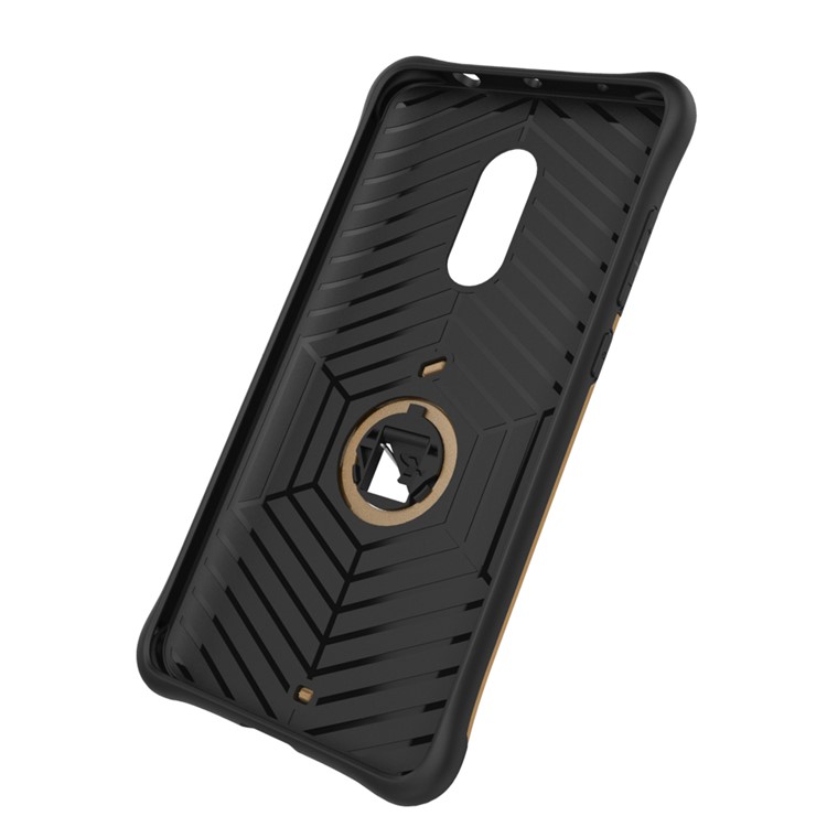 Armor PC + TPU Combo Case with Kickstand for Xiaomi Redmi Note 4 - Gold-9