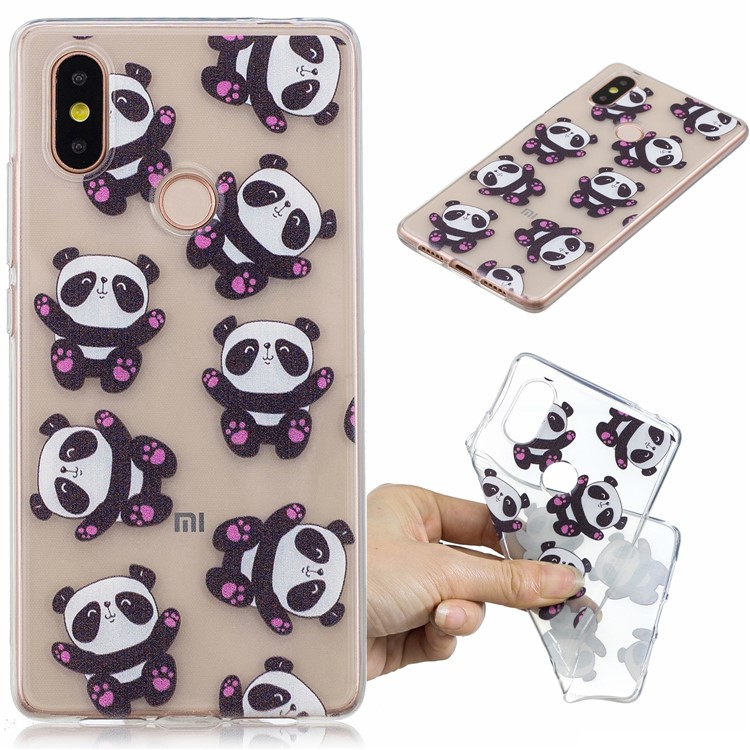 Pattern Printing IMD TPU Protection Cell Phone Shell for Xiaomi Mi 8 SE (5.88-inch) - Cute Pandas-1