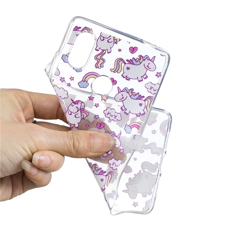 Pattern Printing IMD TPU Phone Shell for Xiaomi Mi 8 SE (5.88-inch) - Lovely Unicorns-3
