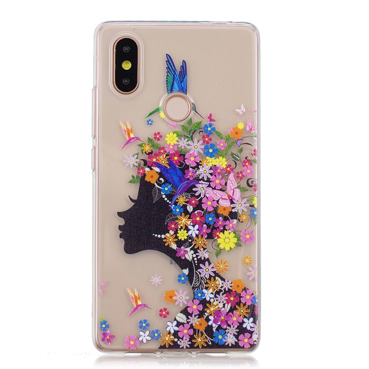 Pattern Printing IMD TPU Back Cover for Xiaomi Mi 8 SE (5.88-inch) - Flowered Girl-2