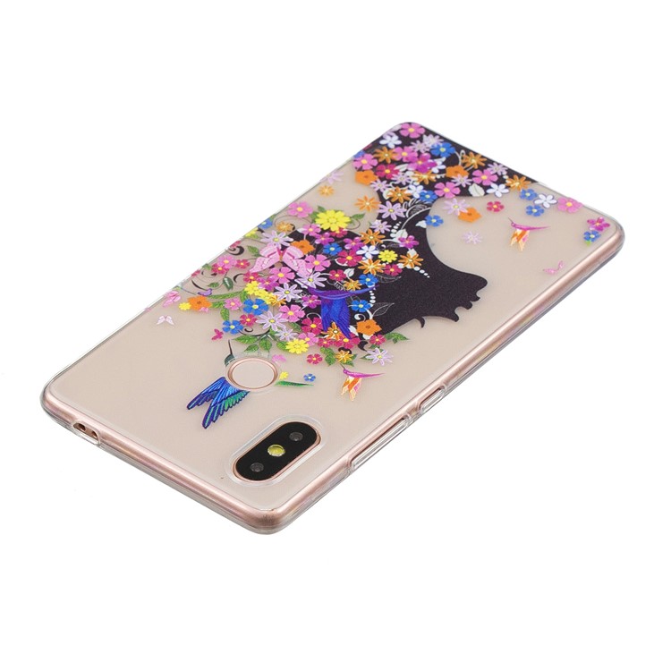 Pattern Printing IMD TPU Back Cover for Xiaomi Mi 8 SE (5.88-inch) - Flowered Girl-5