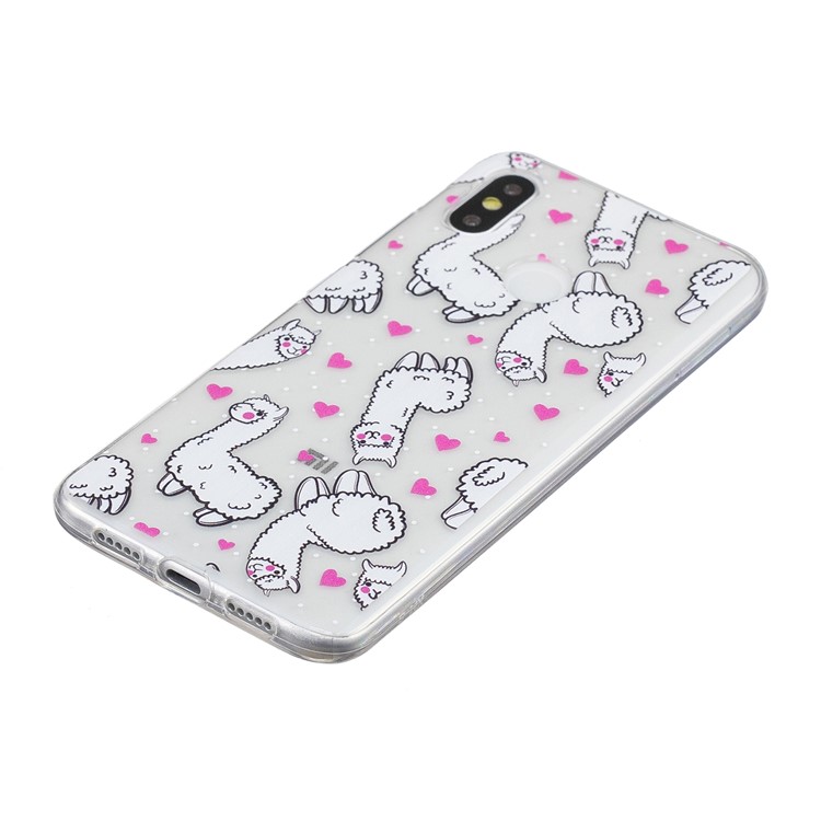 Pattern Printing IMD TPU Phone Shell for Xiaomi Mi 8 (6.21-inch) - Alpacas-3