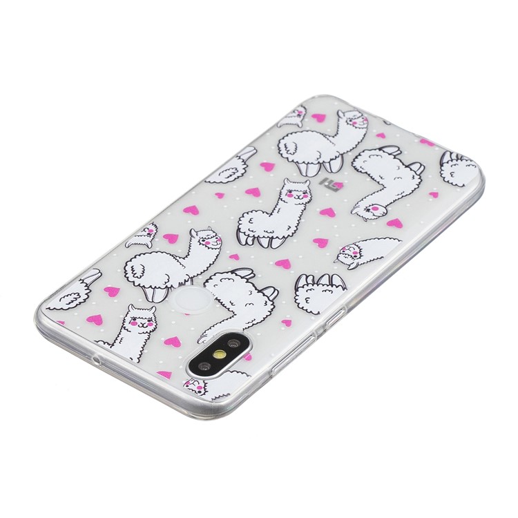 Pattern Printing IMD TPU Phone Shell for Xiaomi Mi 8 (6.21-inch) - Alpacas-4