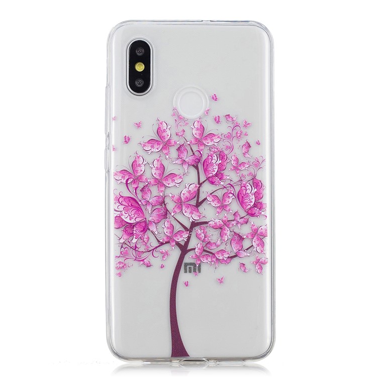 Pattern Printing IMD TPU Cell Phone Case for Xiaomi Mi 8 (6.21-inch) - Tree-2