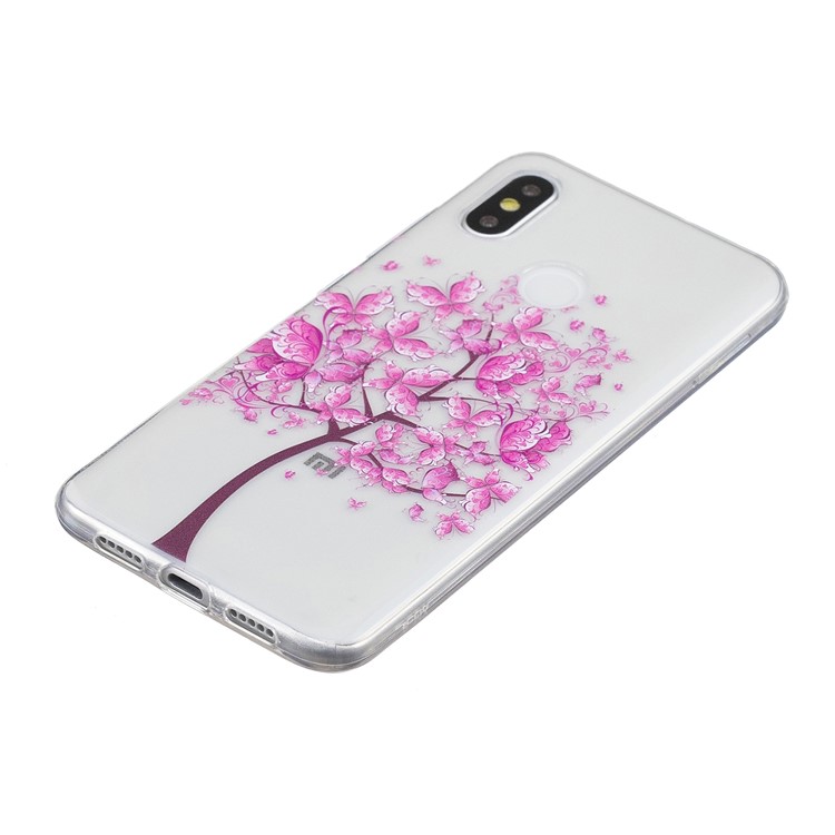 Pattern Printing IMD TPU Cell Phone Case for Xiaomi Mi 8 (6.21-inch) - Tree-3