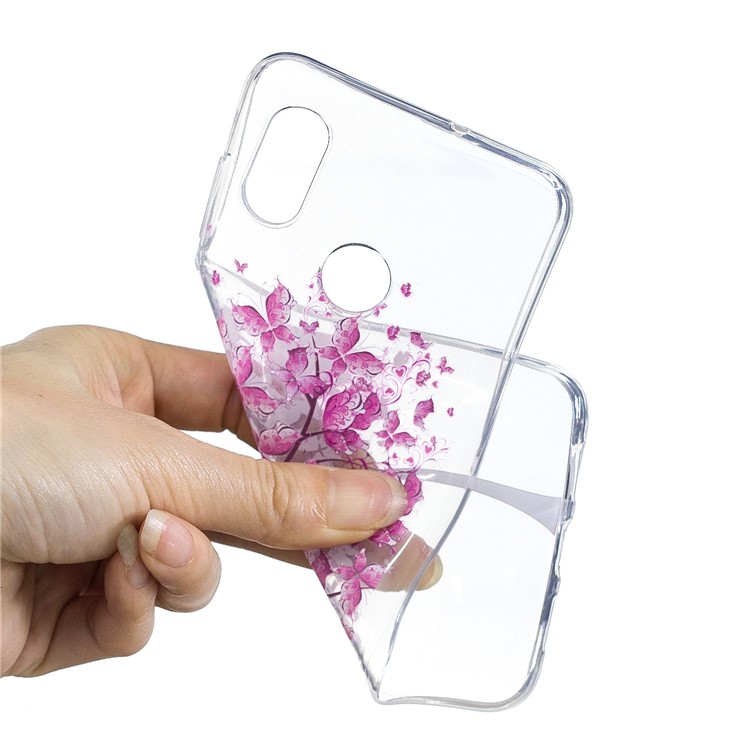 Pattern Printing IMD TPU Cell Phone Case for Xiaomi Mi 8 (6.21-inch) - Tree-5