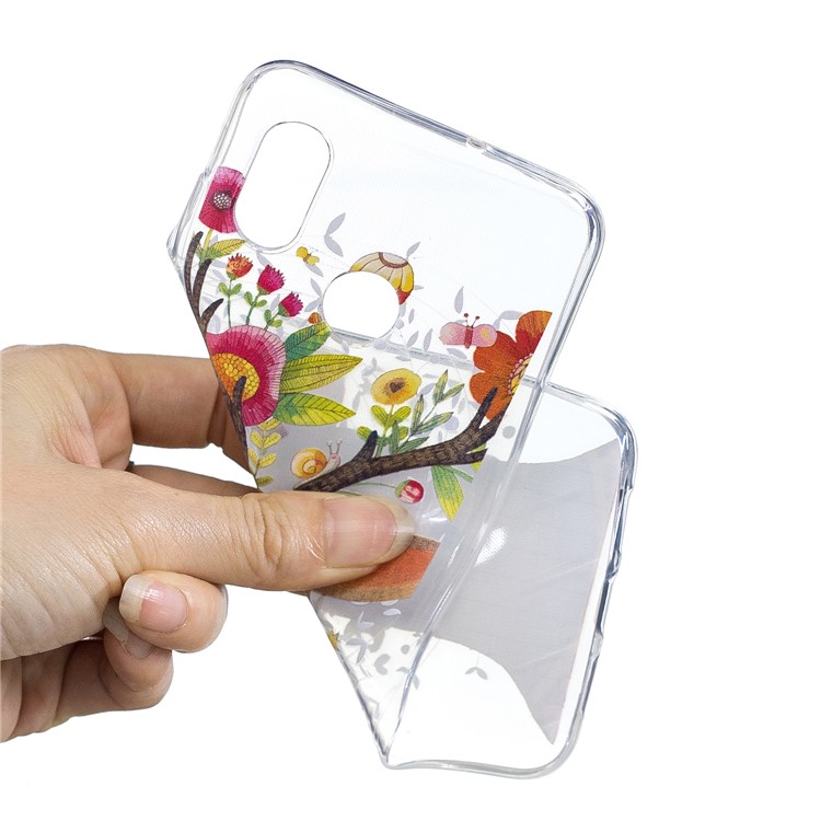 Pattern Printing IMD TPU Mobile Phone Shell for Xiaomi Mi 8 (6.21-inch) - Flowered Elk-5
