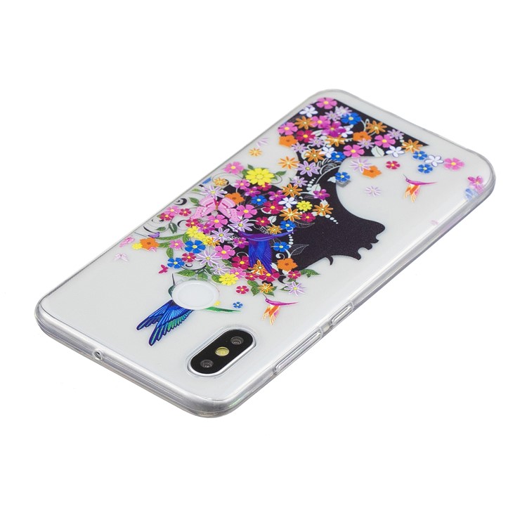 Pattern Printing IMD TPU Protection Cover Shell for Xiaomi Mi 8 (6.21-inch) - Flowered Girl-4