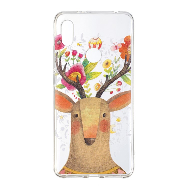 Pattern Printing IMD TPU Protection Mobile Phone Shell for Xiaomi Redmi S2 / Redmi Y2 - Flowered Elk-5