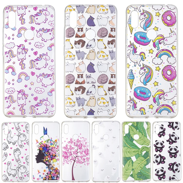 Pattern Printing IMD TPU Protection Mobile Phone Shell for Xiaomi Redmi S2 / Redmi Y2 - Flowered Elk-6