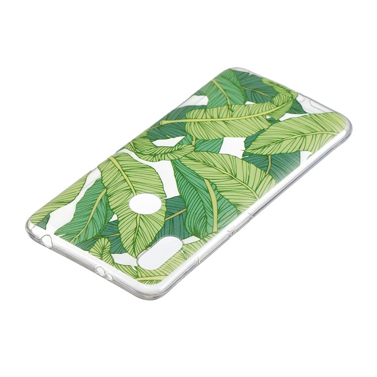 Pattern Printing IMD TPU Protection Mobile Phone Case for Xiaomi Redmi S2 / Redmi Y2 - Green Leaves-4
