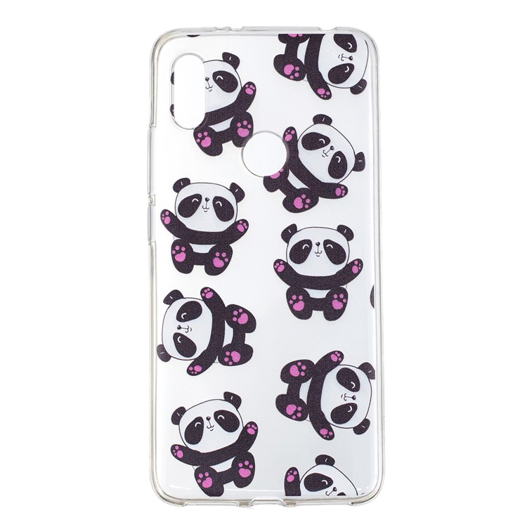 Pattern Printing IMD TPU Mobile Back Case for Xiaomi Redmi S2 / Redmi Y2 - Cute Pandas-2