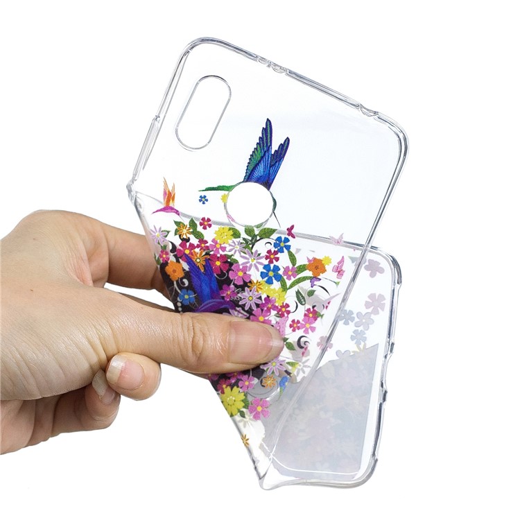 Pattern Printing IMD TPU Mobile Back Cover for Xiaomi Redmi S2 / Redmi Y2 - Flowered Girl-5