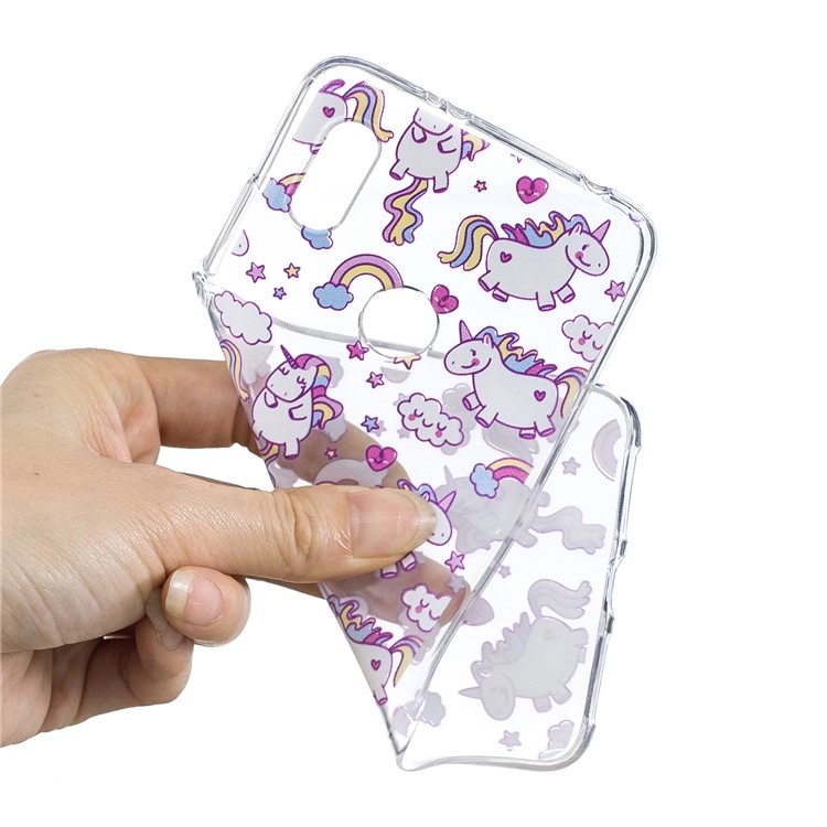 Pattern Printing IMD TPU Gel Phone Case for Xiaomi Redmi S2 / Redmi Y2 - Lovely Unicorns-5