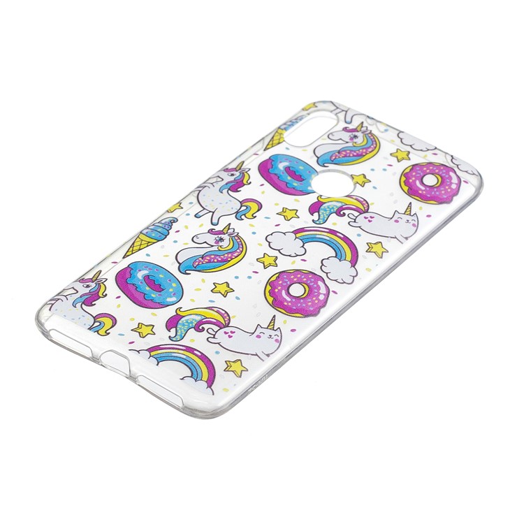 Pattern Printing IMD TPU Gel Phone Shell for Xiaomi Redmi S2 / Redmi Y2 - Doughnuts and Unicorns-3