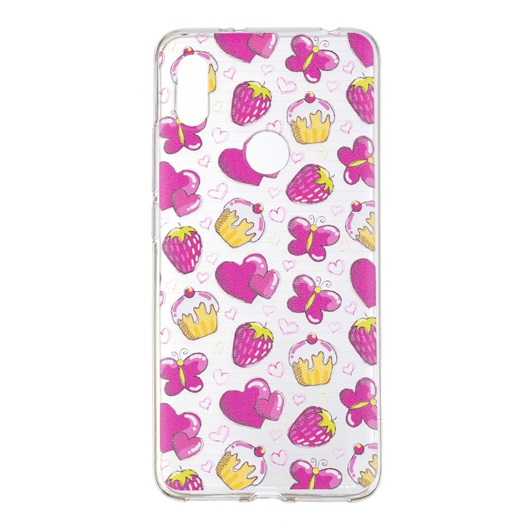 Pattern Printing IMD TPU Gel Phone Cover for Xiaomi Redmi S2 / Redmi Y2 - Cakes and Strawberries-2