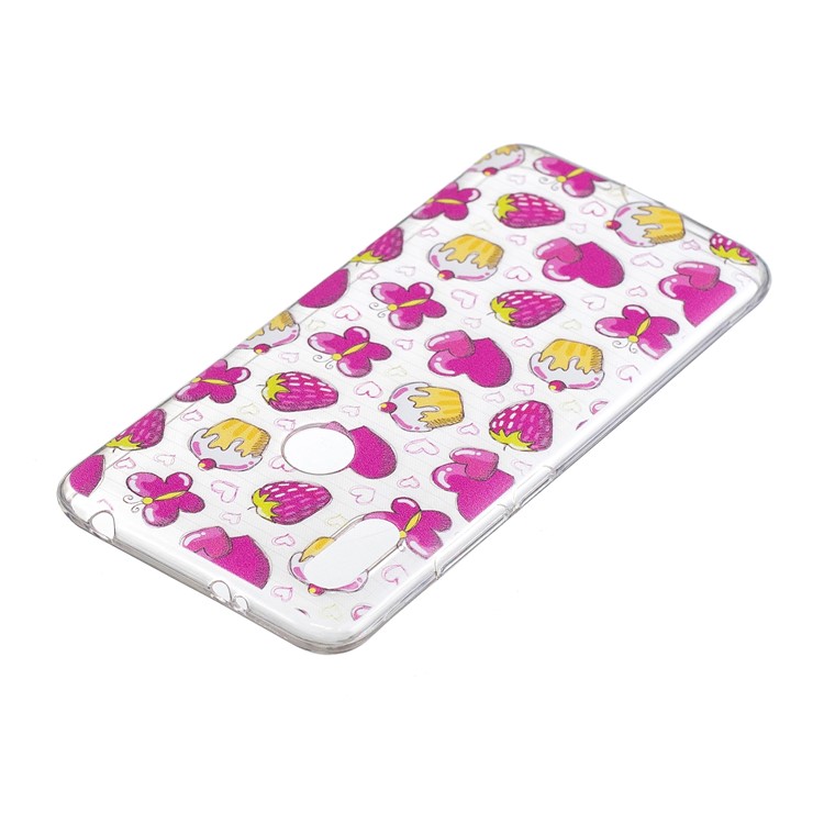 Pattern Printing IMD TPU Gel Phone Cover for Xiaomi Redmi S2 / Redmi Y2 - Cakes and Strawberries-4