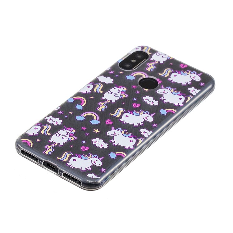 Pattern Printing IMD TPU Soft Cover for Xiaomi Mi A2 Lite / Redmi 6 Pro - Lovely Unicorns-4