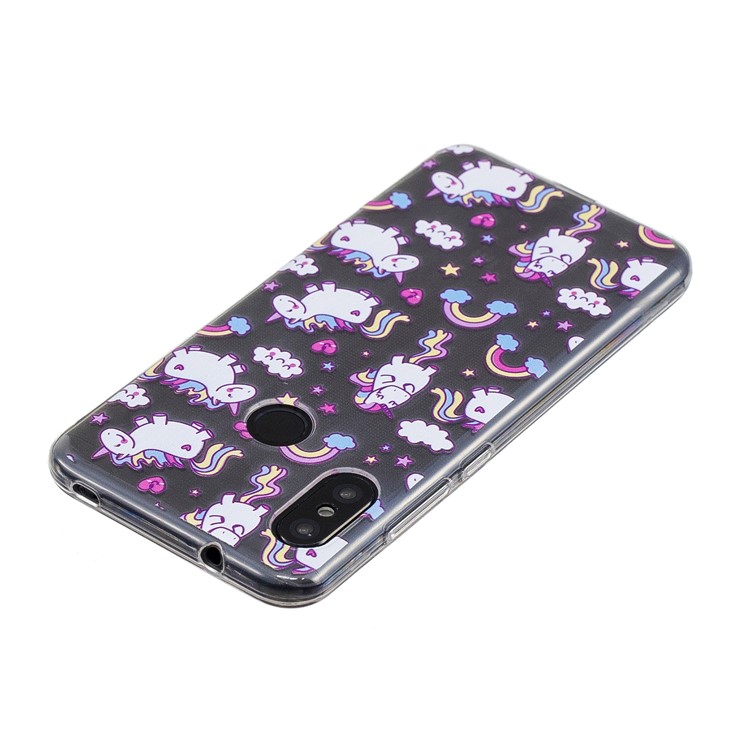 Pattern Printing IMD TPU Soft Cover for Xiaomi Mi A2 Lite / Redmi 6 Pro - Lovely Unicorns-5