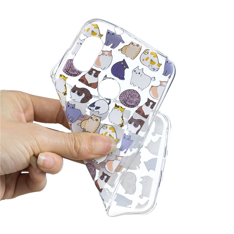 Pattern Printing IMD TPU Case for Xiaomi Mi A2 Lite / Redmi 6 Pro - Cats Pattern-3