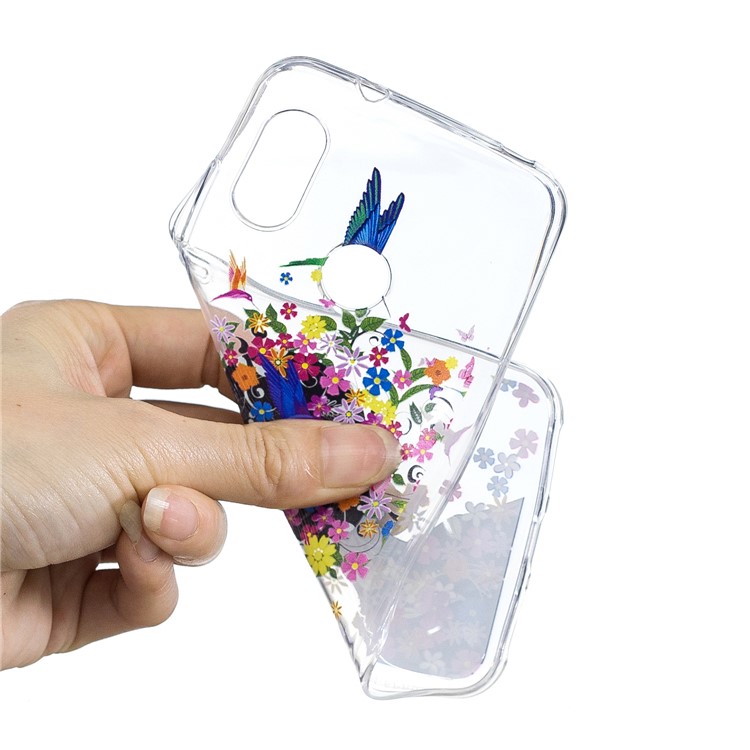 Pattern Printing IMD TPU Cover for Xiaomi Mi A2 Lite / Redmi 6 Pro - Flowered Girl-3