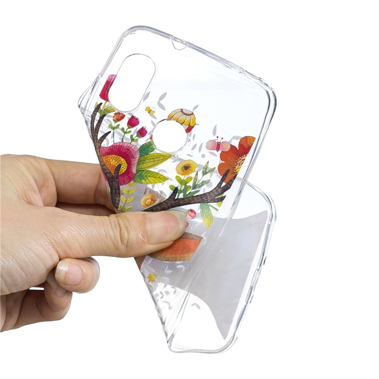 Pattern Printing IMD TPU Phone Case for Xiaomi Mi A2 Lite / Redmi 6 Pro - Flowered Elk-5
