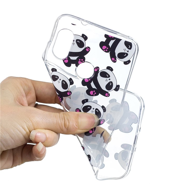 Pattern Printing IMD TPU Mobile Shell for Xiaomi Mi A2 Lite / Redmi 6 Pro - Cute Pandas-3