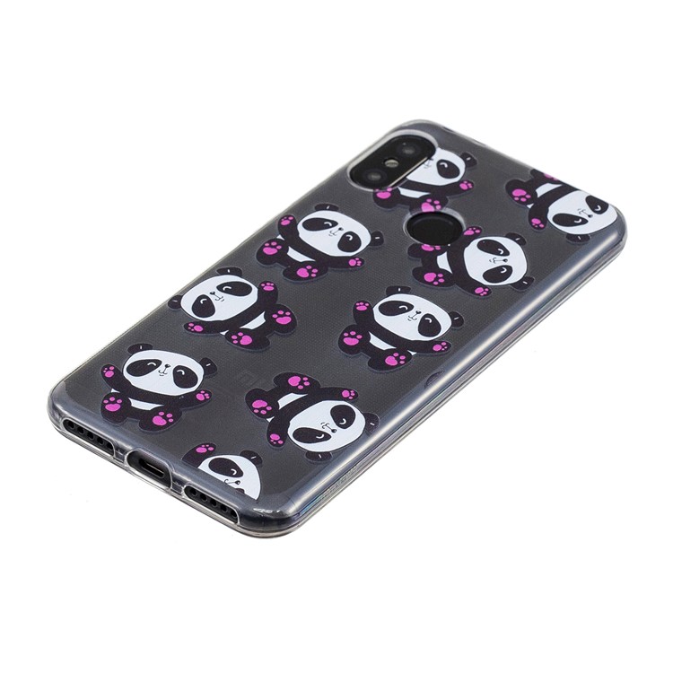 Pattern Printing IMD TPU Mobile Shell for Xiaomi Mi A2 Lite / Redmi 6 Pro - Cute Pandas-4