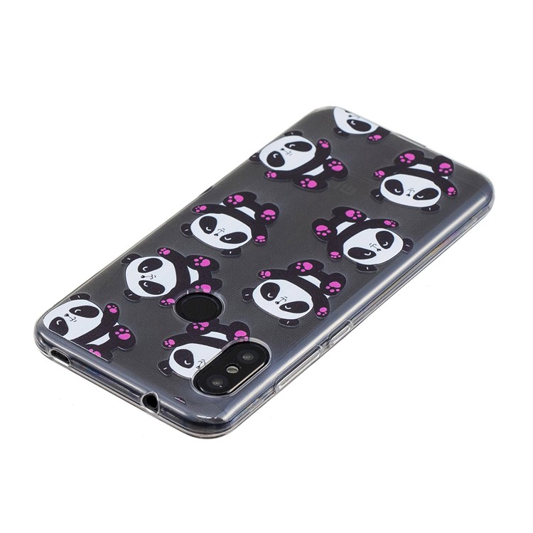 Pattern Printing IMD TPU Mobile Shell for Xiaomi Mi A2 Lite / Redmi 6 Pro - Cute Pandas-5