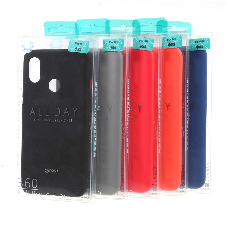 ROAR KOREA All Day Matte TPU Back Case for Xiaomi Mi 8 (6.21-inch) - Red-4
