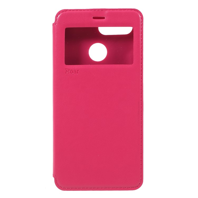 ROAR KOREA View Window Noble Leather Card Holder Stand Case for Xiaomi Redmi 6 (Dual Camera: 12MP+5MP) - Rose-3