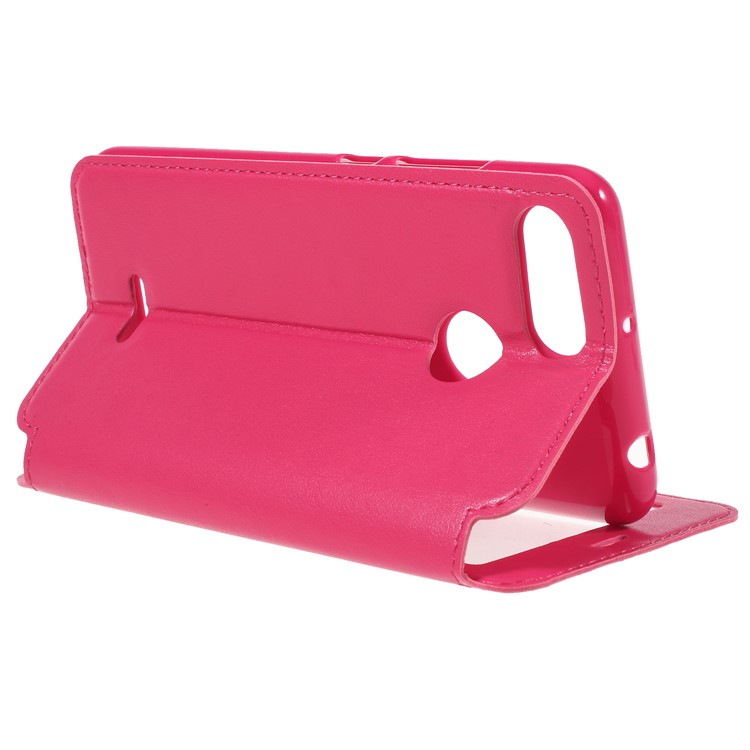 ROAR KOREA View Window Noble Leather Card Holder Stand Case for Xiaomi Redmi 6 (Dual Camera: 12MP+5MP) - Rose-5