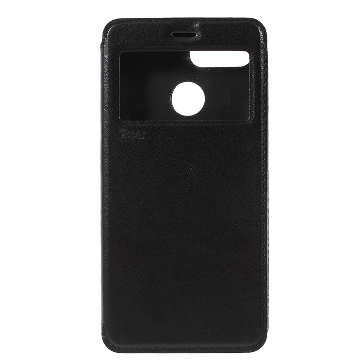 ROAR KOREA View Window Noble Leather Card Holder Cover for Xiaomi Redmi 6 (Dual Camera: 12MP+5MP) - Black-1