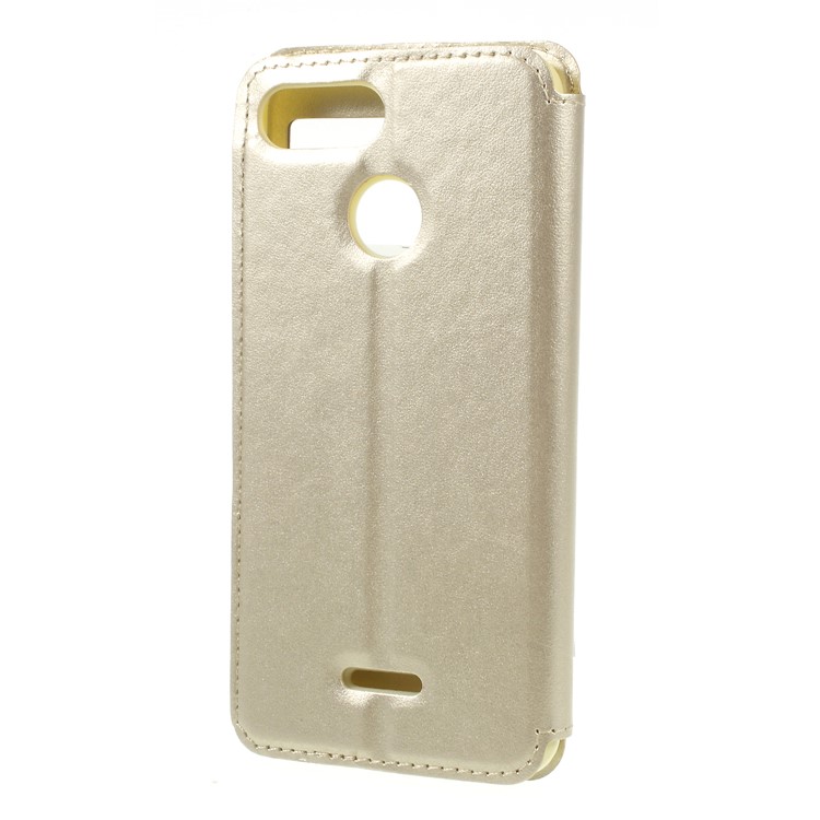 ROAR KOREA View Window Noble Leather Shell with Card Holder for Xiaomi Redmi 6 (Dual Camera: 12MP+5MP) - Gold-2