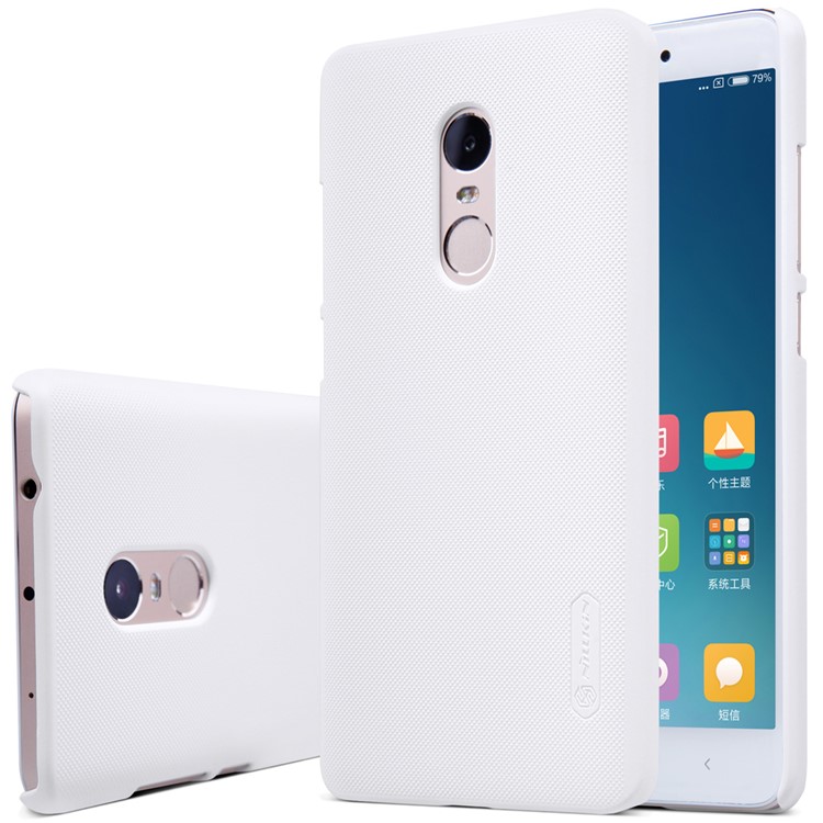 NILLKIN Frosted Shield Hard PC Cover for Xiaomi Redmi Note 4 - White-6