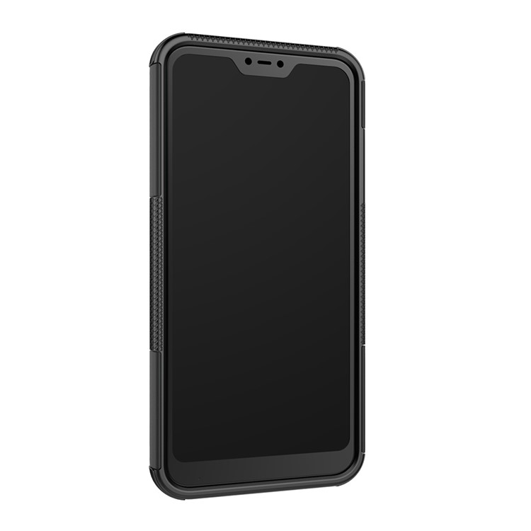 Anti-slip PC + TPU Hybrid Kickstand Case for Xiaomi Mi A2 Lite / Redmi 6 Pro - Black-4