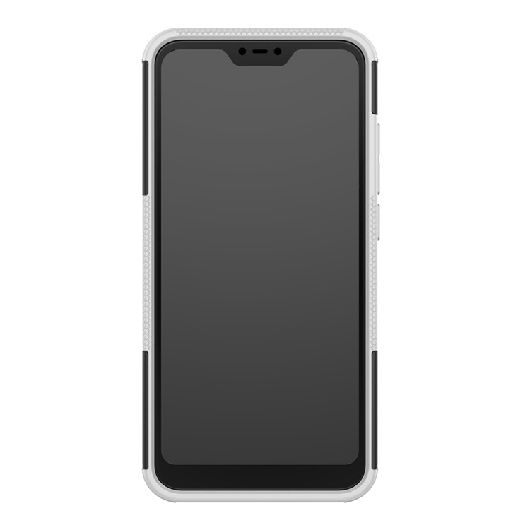 Anti-slip PC + TPU Hybrid Kickstand Cover Shell for Xiaomi Mi A2 Lite / Redmi 6 Pro - White-9