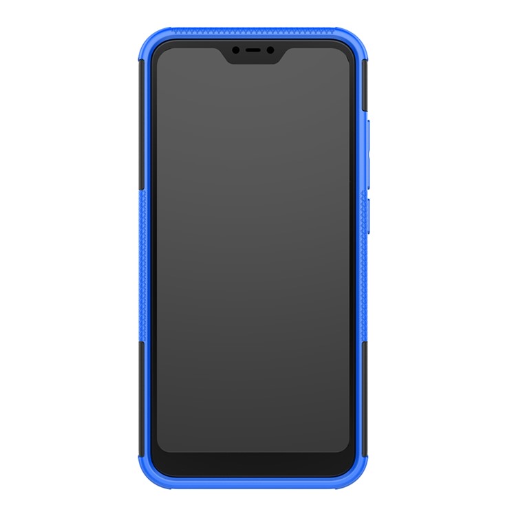 Anti-slip PC + TPU Hybrid Mobile Case with Kickstand for Xiaomi Mi A2 Lite / Redmi 6 Pro - Blue-10
