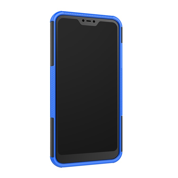 Anti-slip PC + TPU Hybrid Mobile Case with Kickstand for Xiaomi Mi A2 Lite / Redmi 6 Pro - Blue-5