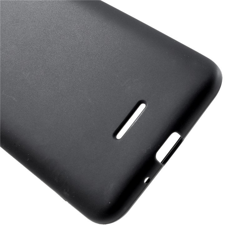 Double-Sided Matte Soft TPU Mobile Phone Case for Xiaomi Redmi 6 (Dual Camera: 12MP+5MP) - Black-3