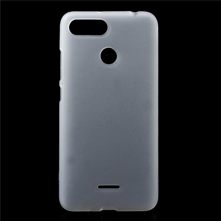 Double-Sided Matte Soft TPU Mobile Phone Cover for Xiaomi Redmi 6 (Dual Camera: 12MP+5MP) - Transparent-1