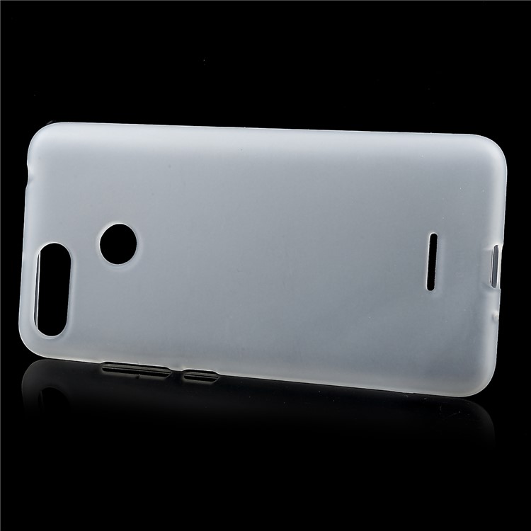 Double-Sided Matte Soft TPU Mobile Phone Cover for Xiaomi Redmi 6 (Dual Camera: 12MP+5MP) - Transparent-2