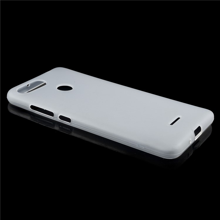 Double-Sided Matte Soft TPU Mobile Phone Cover for Xiaomi Redmi 6 (Dual Camera: 12MP+5MP) - Transparent-3