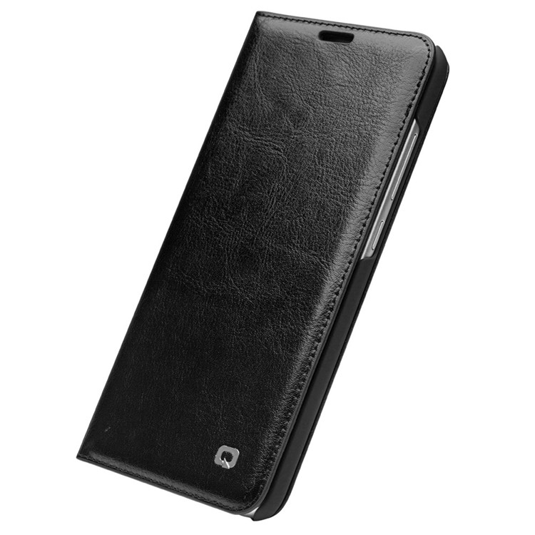 QIALINO Classic Genuine Leather Case with Card Slot for Xiaomi Mi 8 (6.21-inch) - Black-5