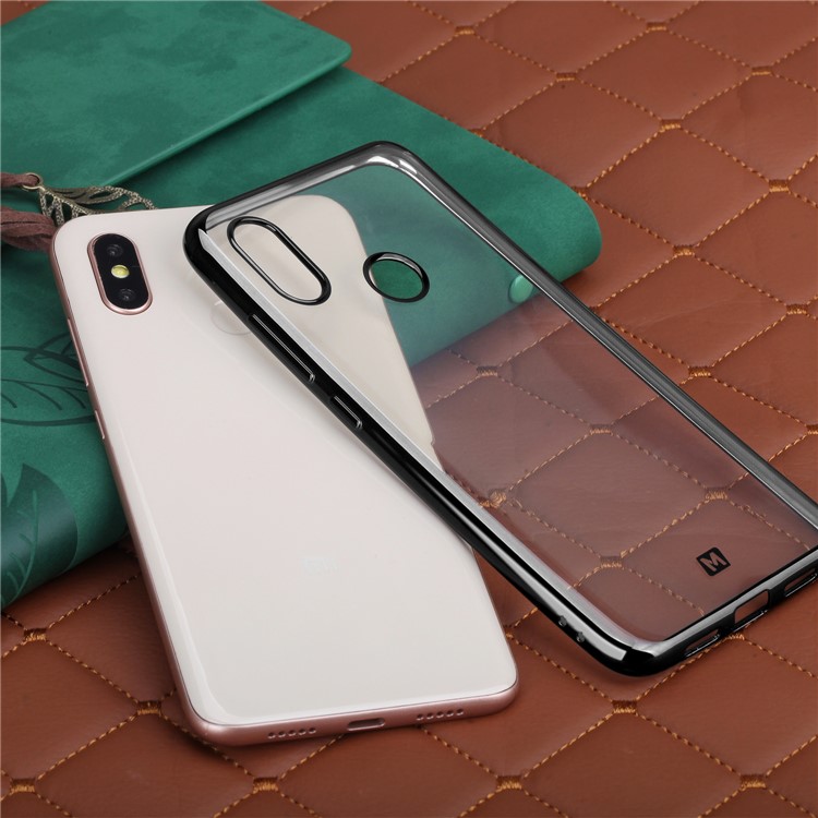 MOMAX Metallic Edge Case Electroplated TPU Phone Cover for Xiaomi Mi 8 (6.21-inch) - Black-11