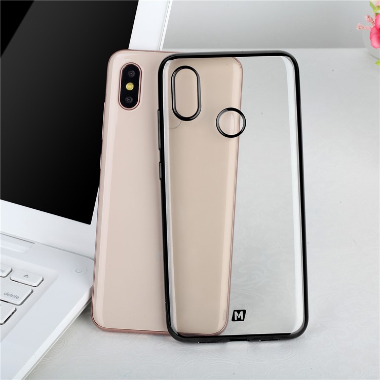 MOMAX Metallic Edge Case Electroplated TPU Phone Cover for Xiaomi Mi 8 (6.21-inch) - Black-12